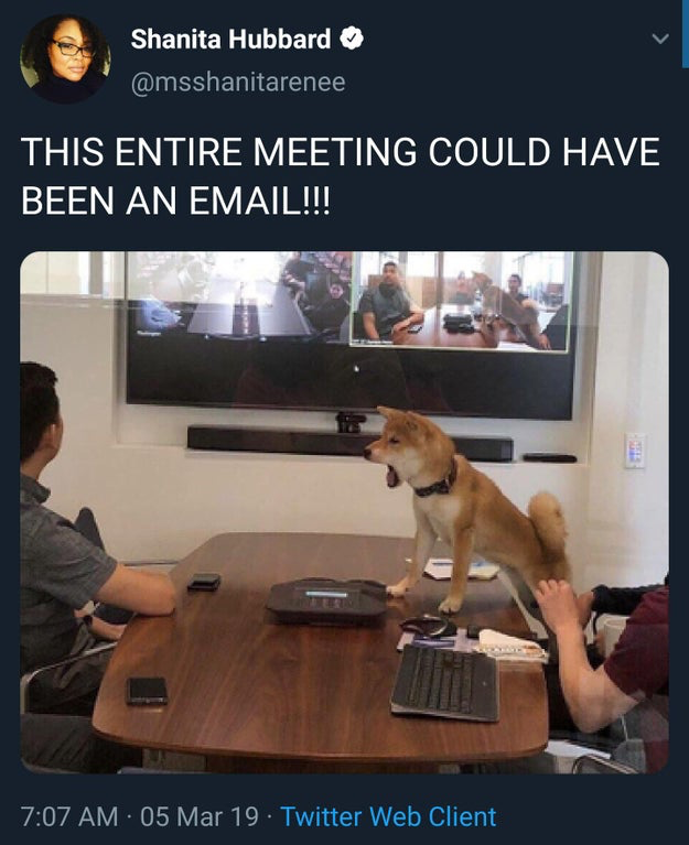 This meeting could have been an email meme